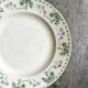 Plat rond Sarreguemines en terre de fer, service "Palmyre"
