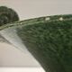 Large vintage Foucard-Jourdan Vallauris green ceramic bowl; 1960s