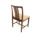 Set of 4 Scandinavian walnut chairs, Linde Nilsson, Lammhult, Sweden