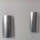 Pair of vintage wall lights, chromed metal, France 1970