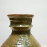 Old glazed terracotta jar