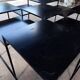 Metal design coffee table
