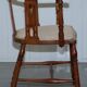 Chaise en noyer Edwardian à dossier courbé avec incrustation de nacre style Arts and Crafts