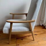 Vintage 70s boucle armchair