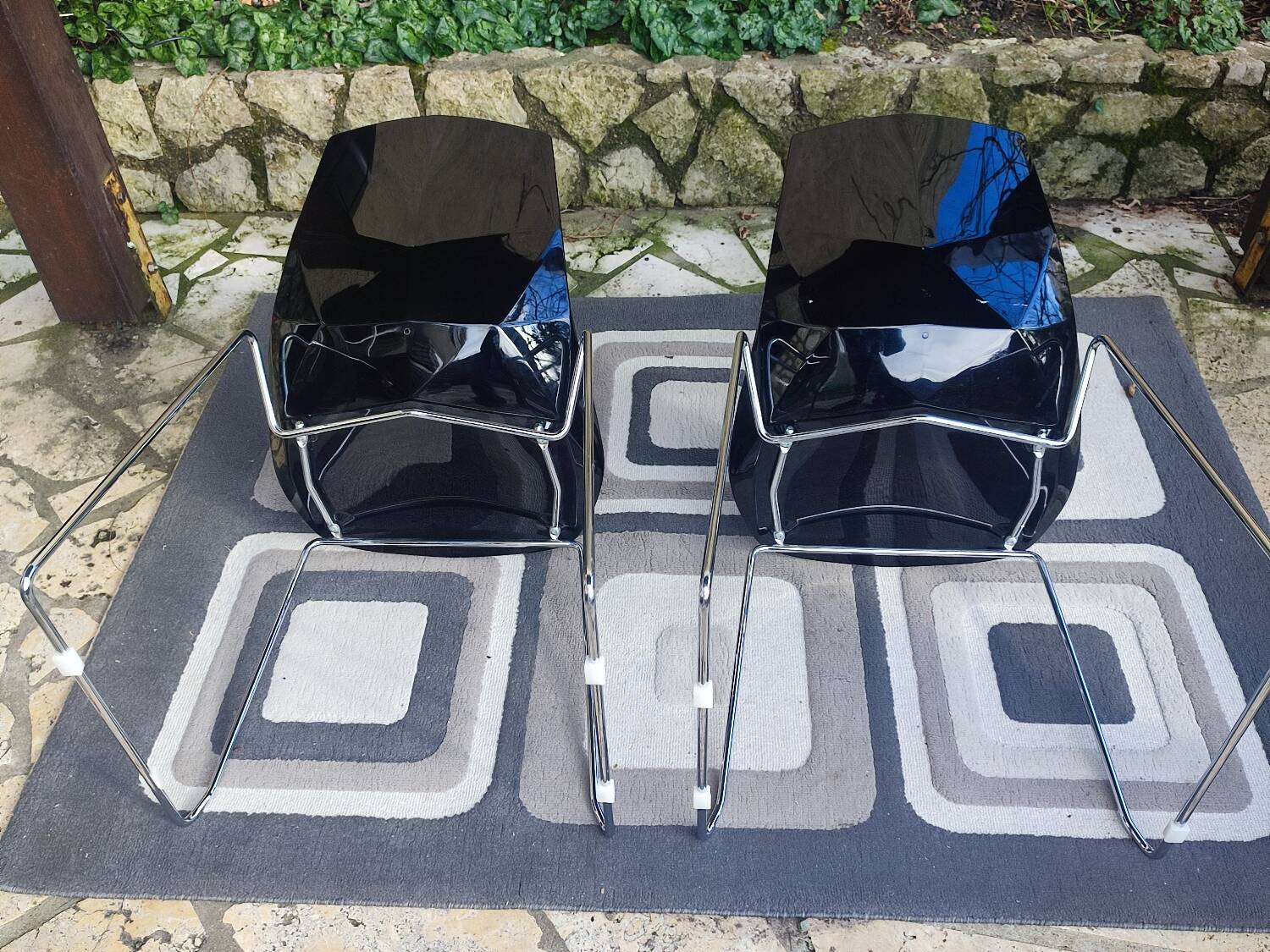 Pair of vintage Dal Segno designer chairs