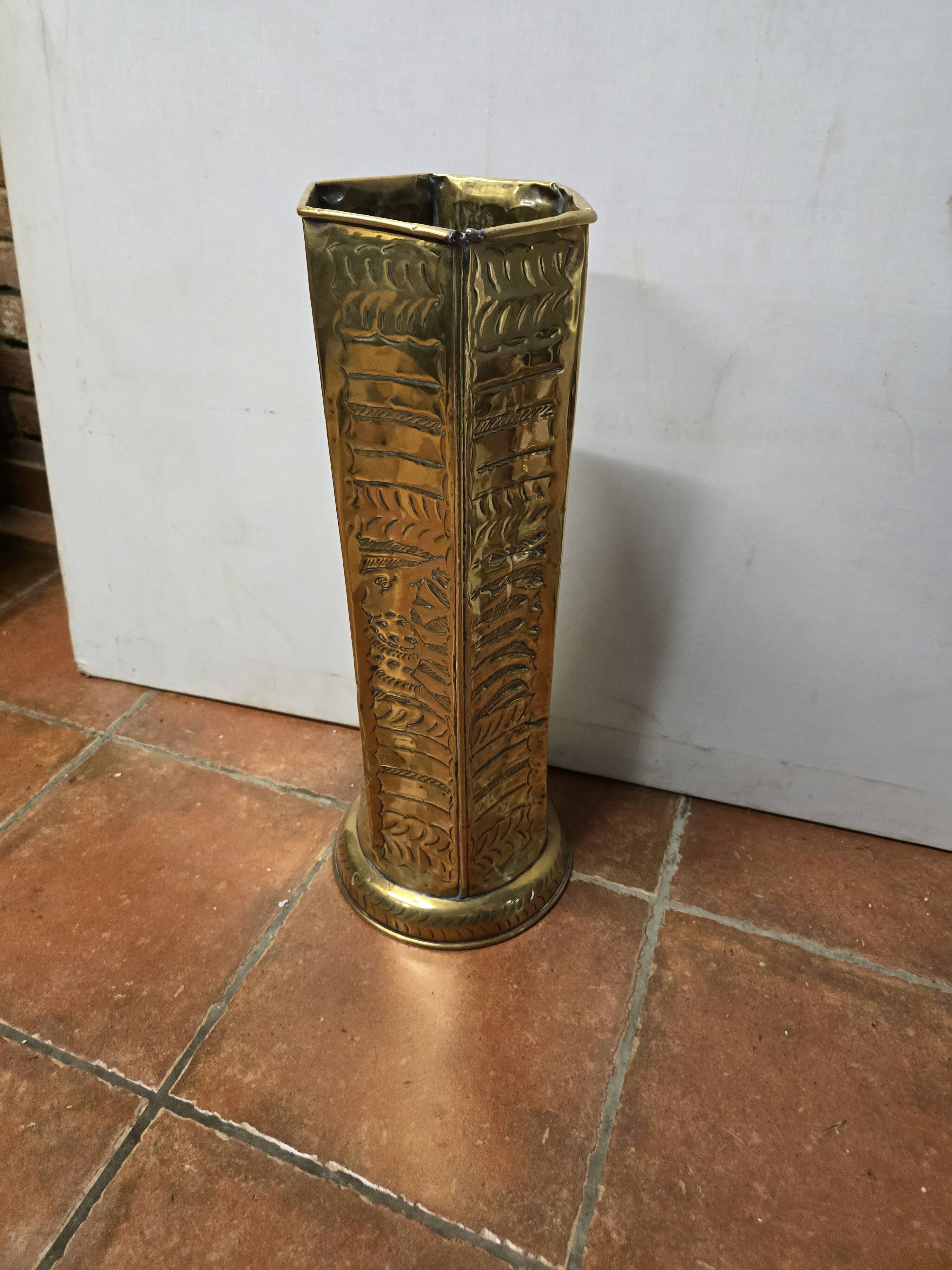 Copper umbrella stand