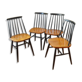 Set of 4 vintage Scandinavian chairs 50s / 60s