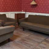 Sofa sofa daybed convertible 60 years 70 khaki
