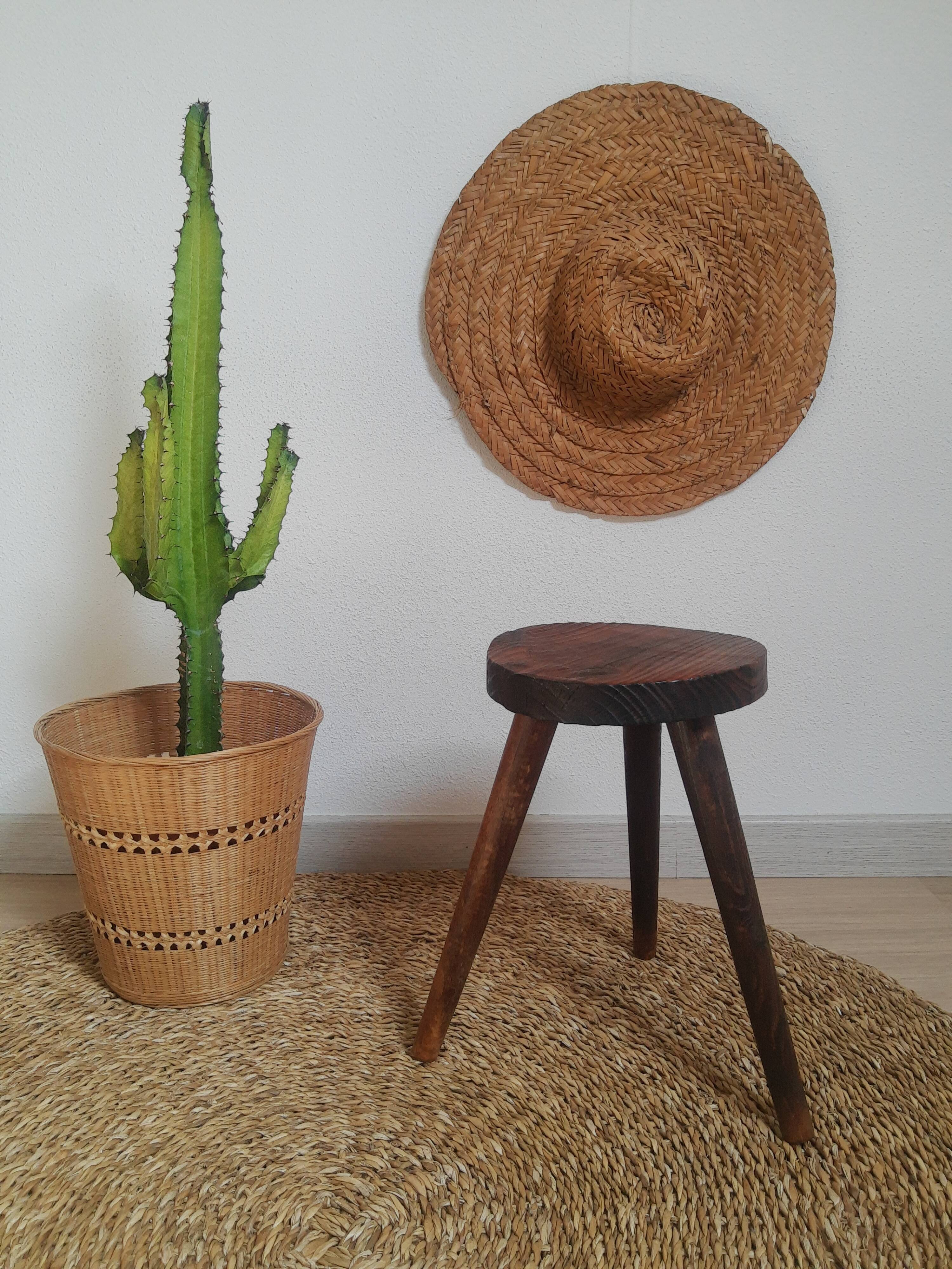 Vintage tripod campaign stool