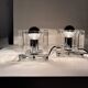 Pair of vintage Nachtmann Leuchten glass lamps