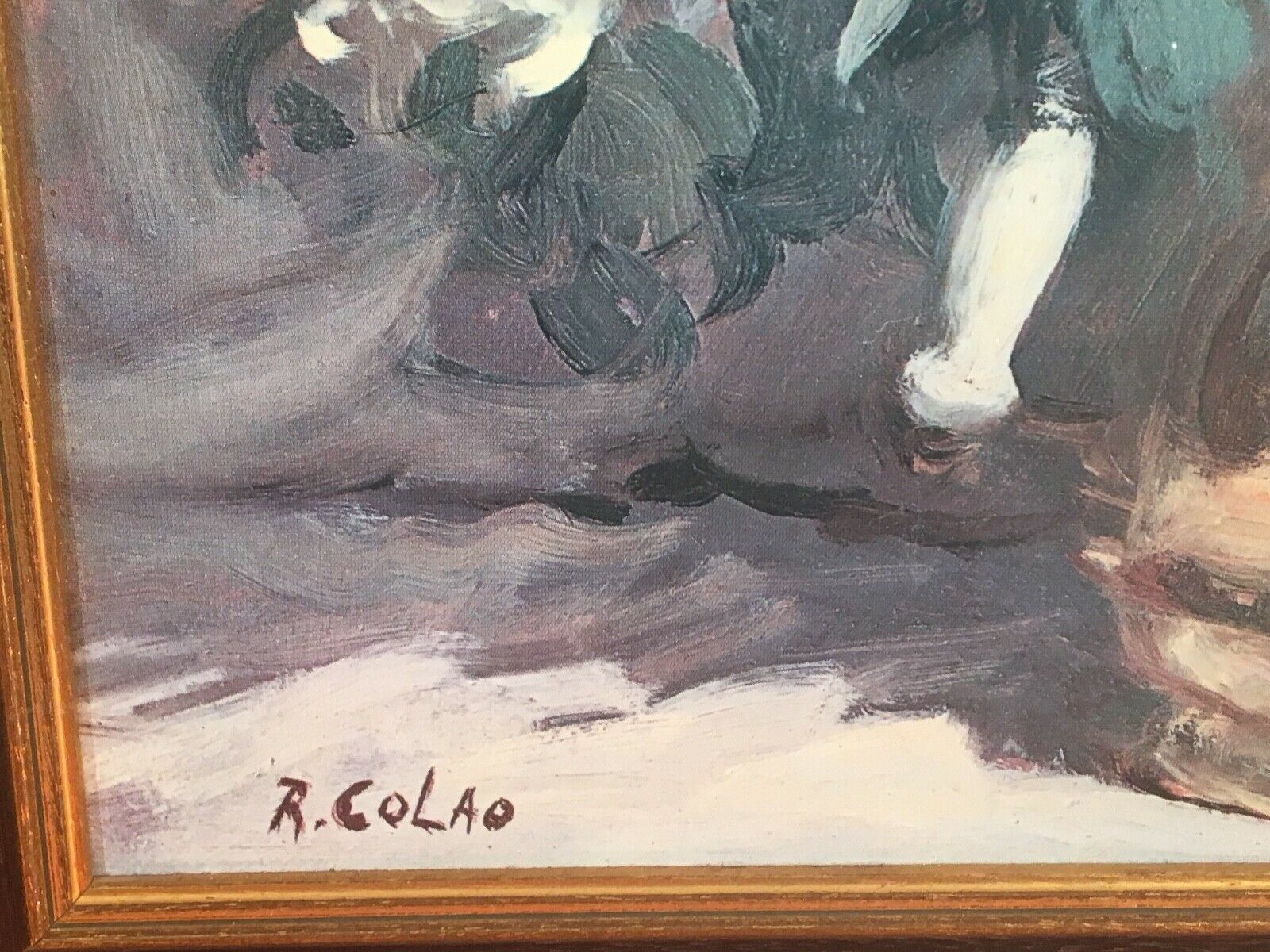 Oil painting on canvas bouquet by R.Colao