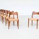 Arne Hovmand Olsen set of eight dining chairs in oak Mogens Kold Denmark 19