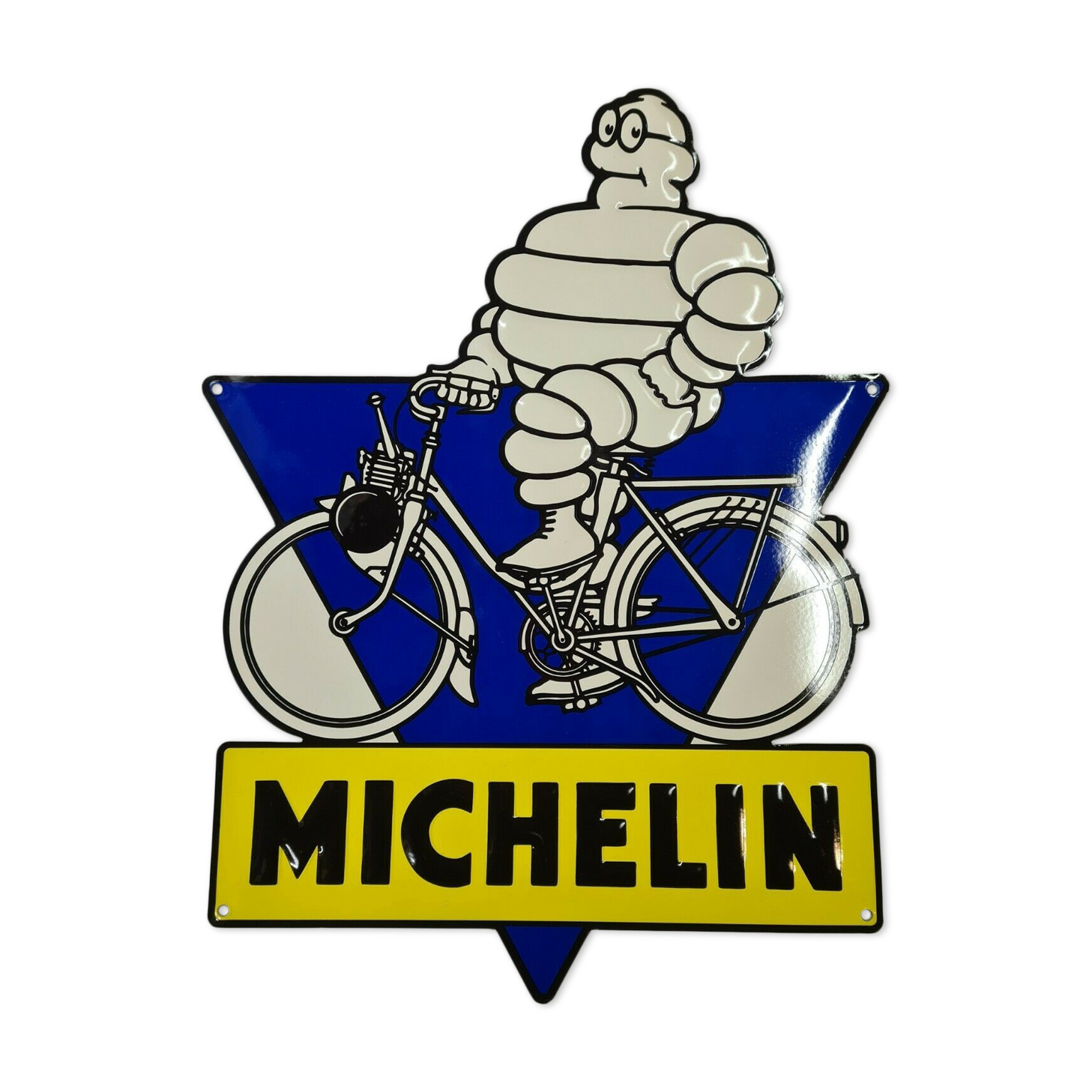 MICHELIN vélosolex advertising plate in silkscreened sheet metal