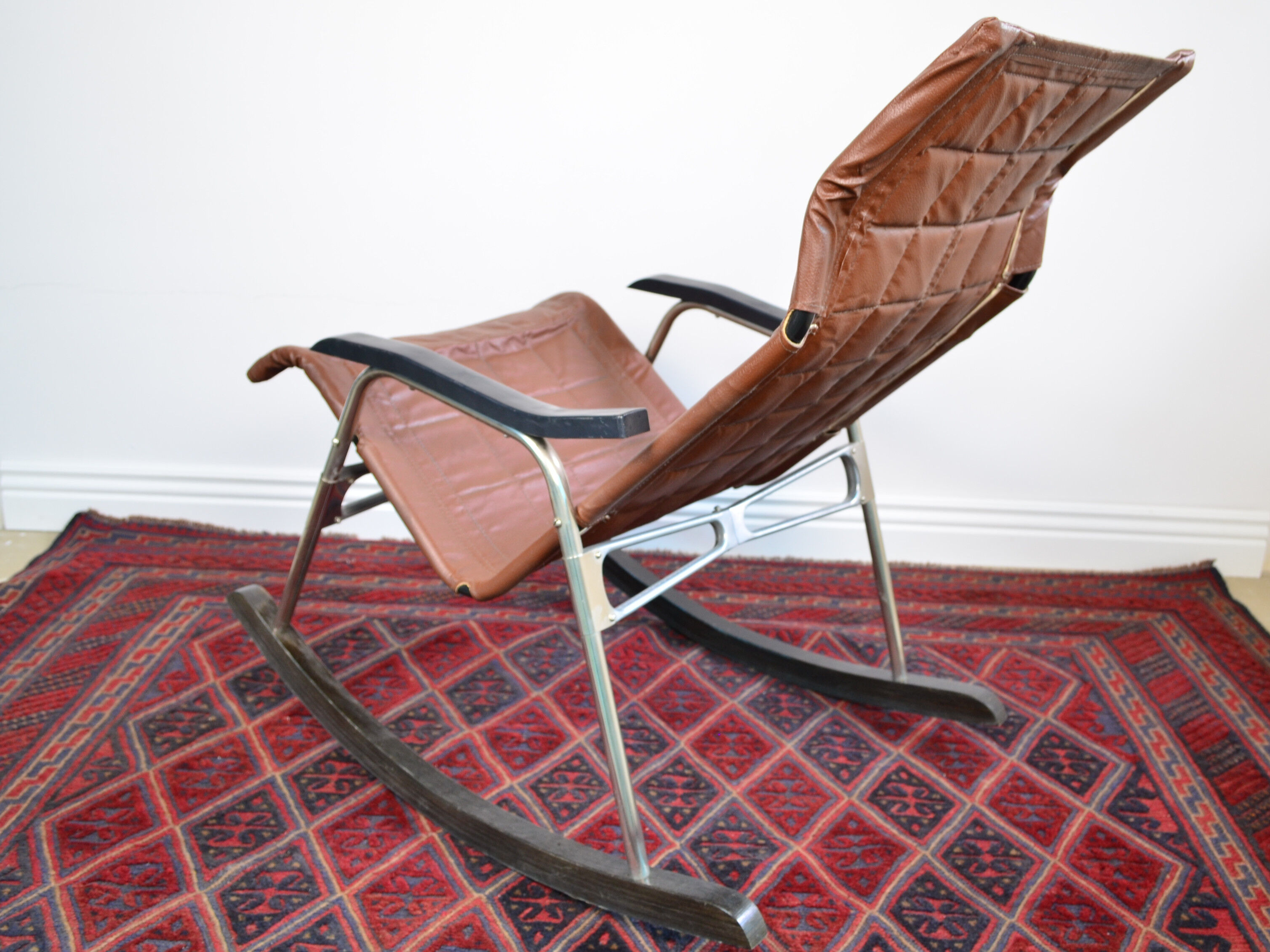 Mid Century folding rocking chair by Takeshi Nii