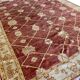 Indian Ziegler Rug, Large Rust Wool Handknotted Carpet, Livingroom Rug