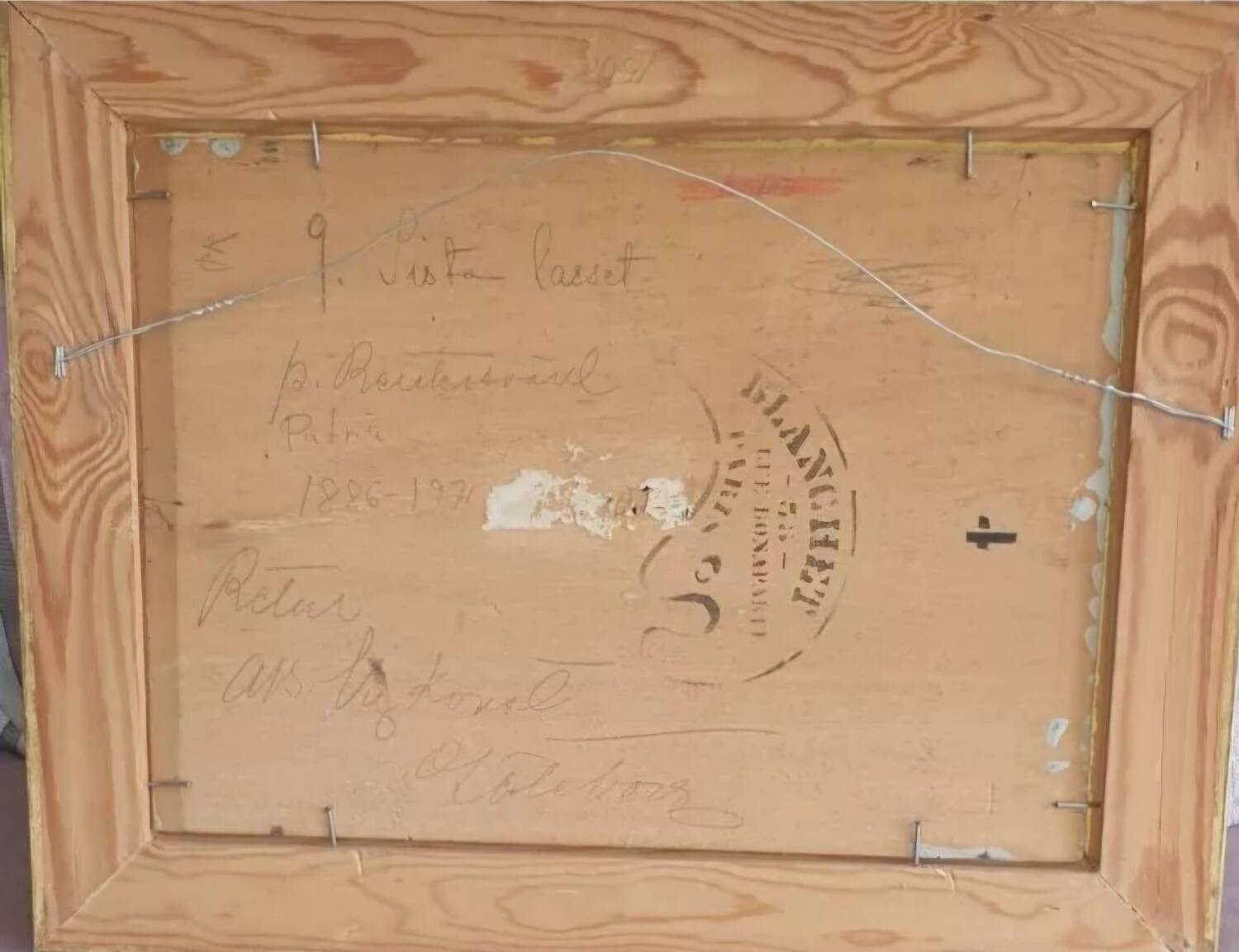 Oil Painting Patrik Reutersvärd / Landscape / Countryside / Horse