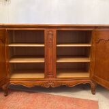 Buffet 4 portes en merisier style Louis XV