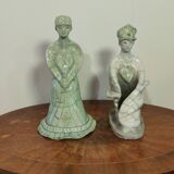 Glazed stoneware sculpture "The Guardians of Hearts"