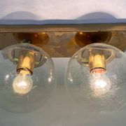 Midcentury brass wall or ceiling lamp by Kamenicky Senov, 1970s