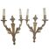 Pair of antique wall lights in Louis XVI style — Chiselled bronze — 2 arms —
