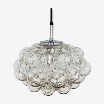 Large Mid Century Modern bubble pendant lamp by Helena Tynell for Glashütte Limburg