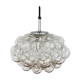 Large Mid Century Modern bubble pendant lamp by Helena Tynell for Glashütte Limburg
