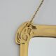 Vintage Art Nouveau Gilded Brass Wall Mirror