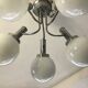Lustre chromé 5 boules années 70-80