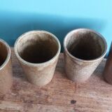 Digoin stoneware mugs, glasses, and cups.