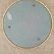 Plateau rond miroir métal doré vintage