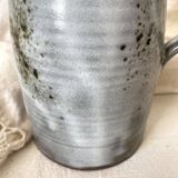 Enamelled terracotta pitcher