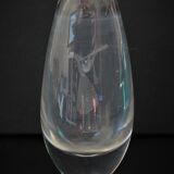 Engraved glass vase signed and numbered by Vicke Lindstrand v. 1950-60, very good condition