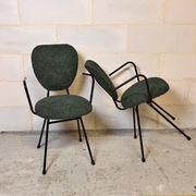 Paire de chaises avec accoudoirs  Jacques Hitier I Années 1950