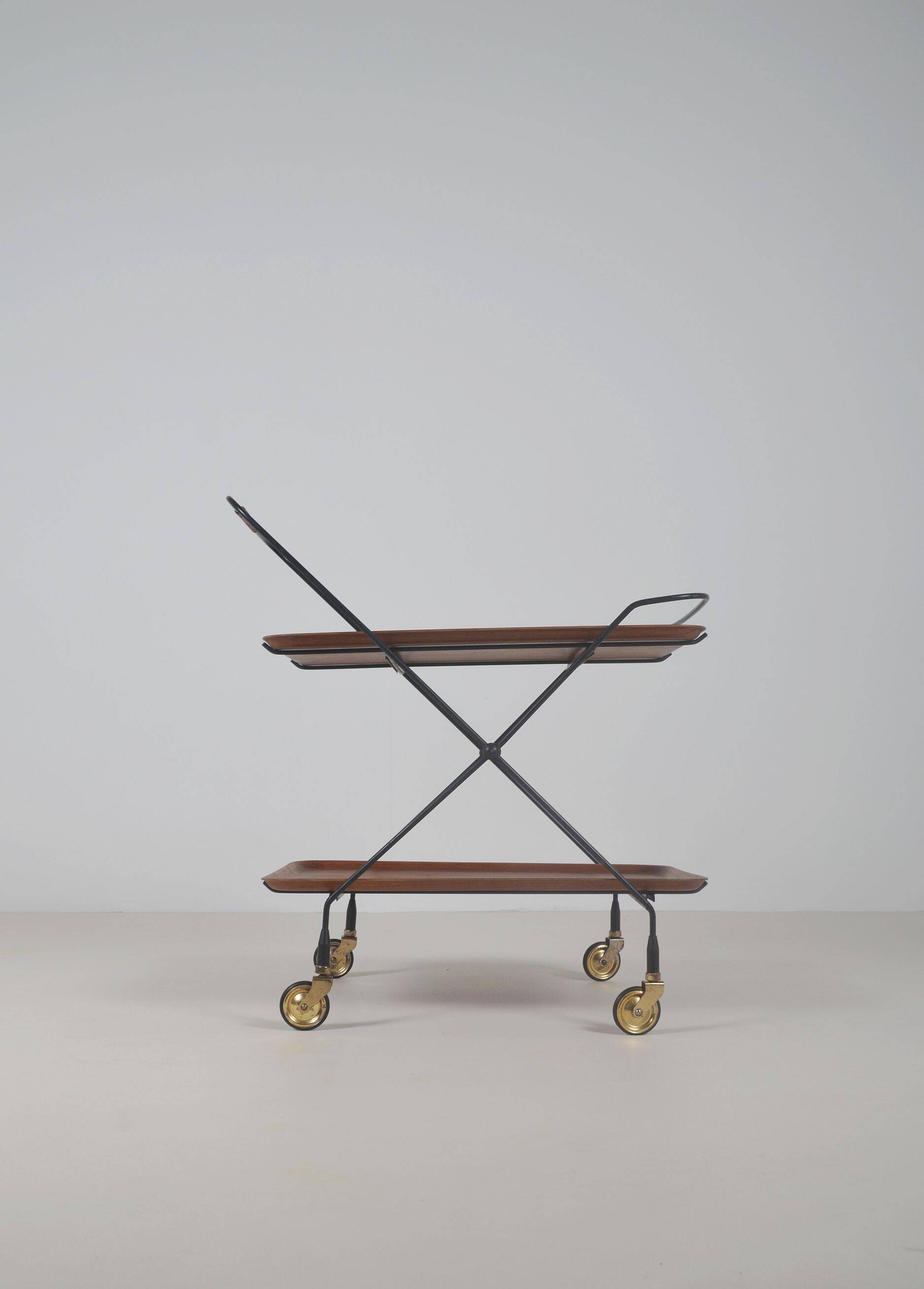 Swedish trolley designed by Paul Nagel for Jie Gantofta, 1960s