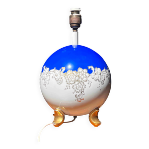 Pied de lampe boule en - porcelaine