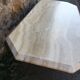 Coffee table in travertine