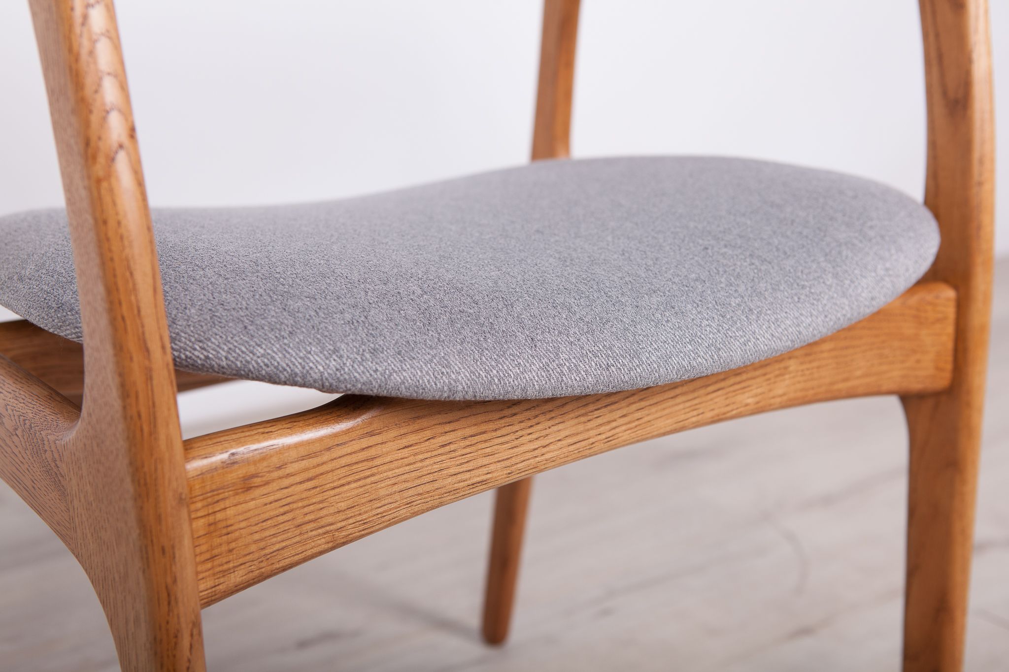 Oak Model 49 Dining Chairs by Erik Buch for Odense Maskinsnedkeri / O.D. Møbler, 1960s, Set of 6