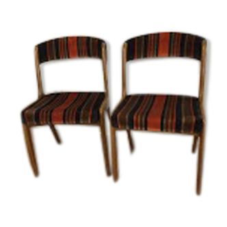 2 chaises gondole velours