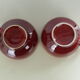 2 Old bowls with ox blood colored handle in St Clément earthenware