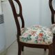 Paire de chaises Louis Philippe assisse tissu