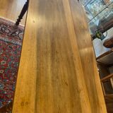 Walnut kitchen table with drawers