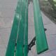 Large wooden and cast iron garden bench 224 cm