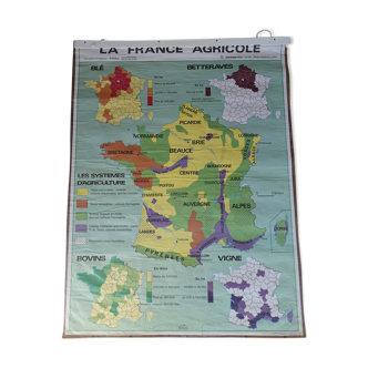 School map  "La France Agricole"