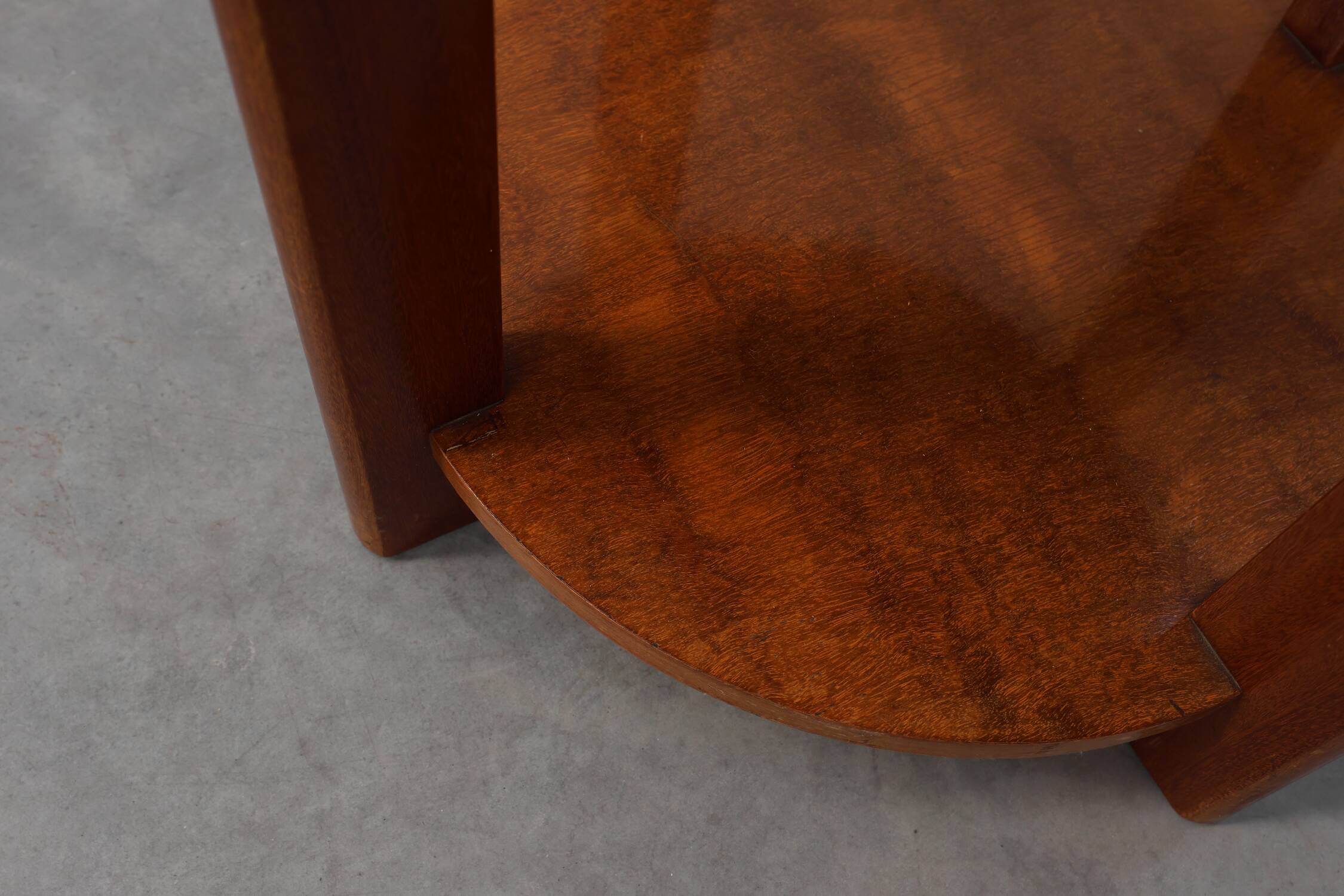 Art Deco stool in wood with original fabric, France ca. 1920
