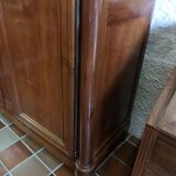Cherry cabinet with columns
