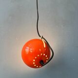 Small red adjustable Artimeta eyeball pendant lamp