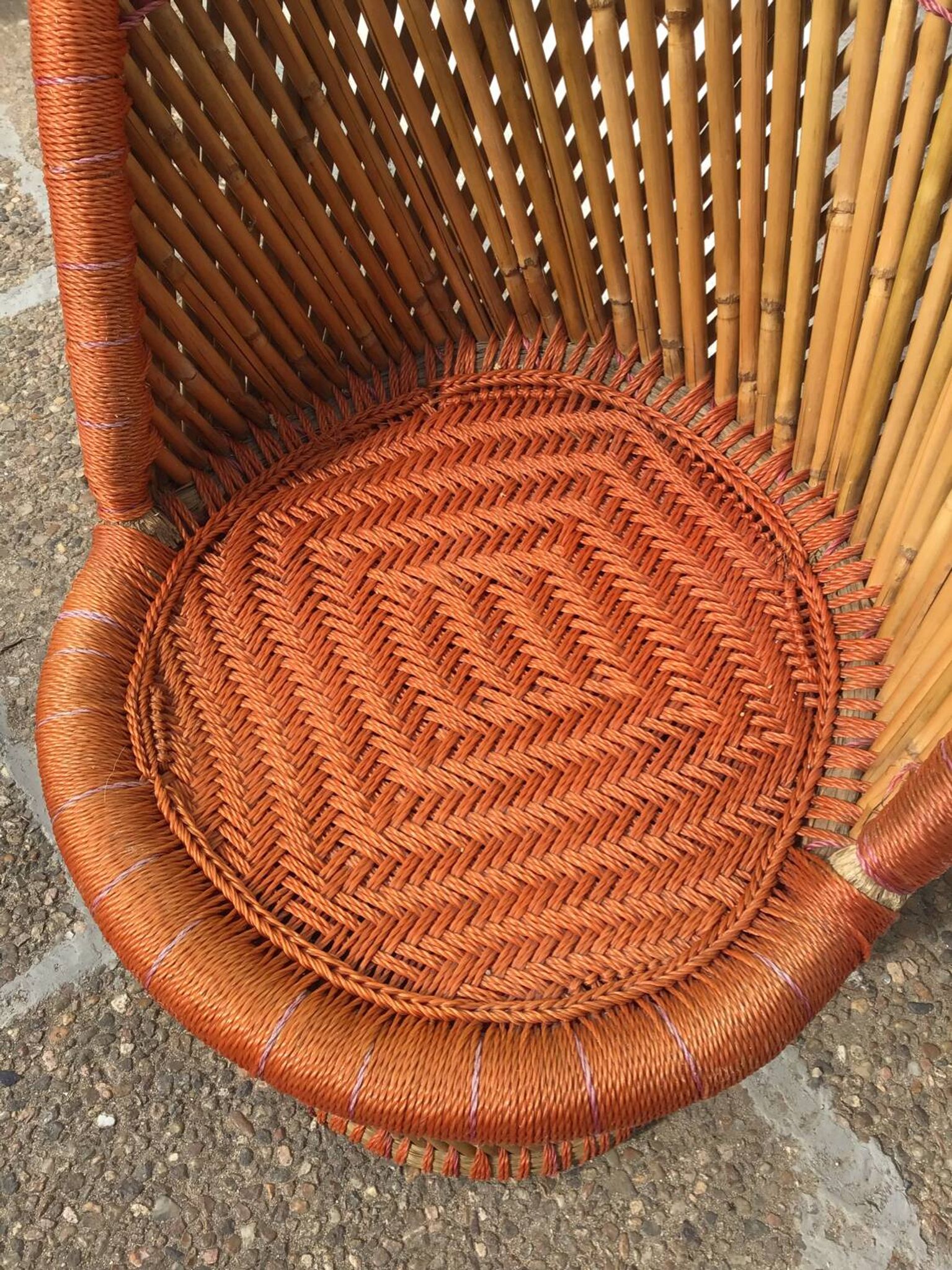 Rattan armchair