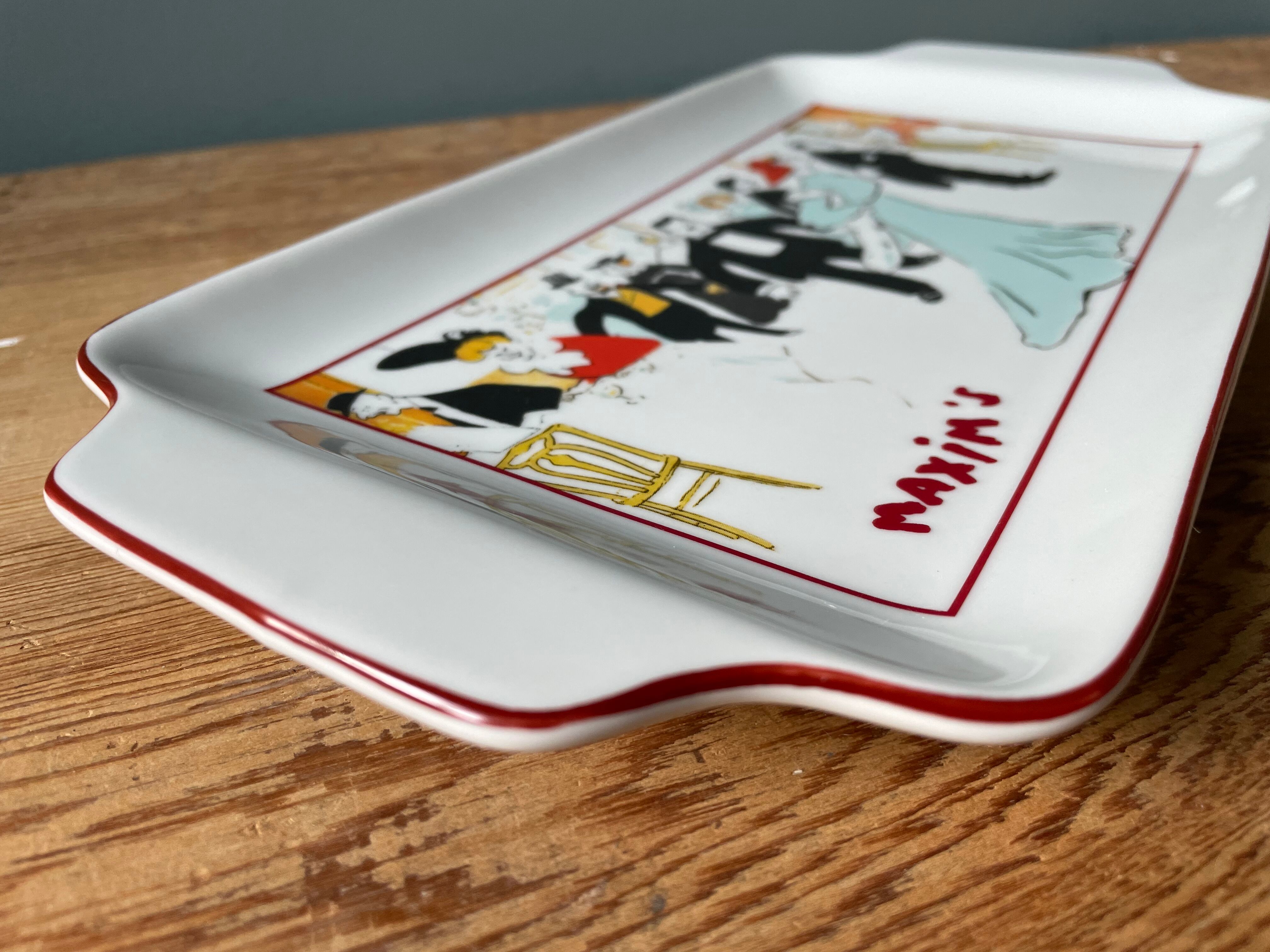 Vintage dish Maxim's Paris in its original box