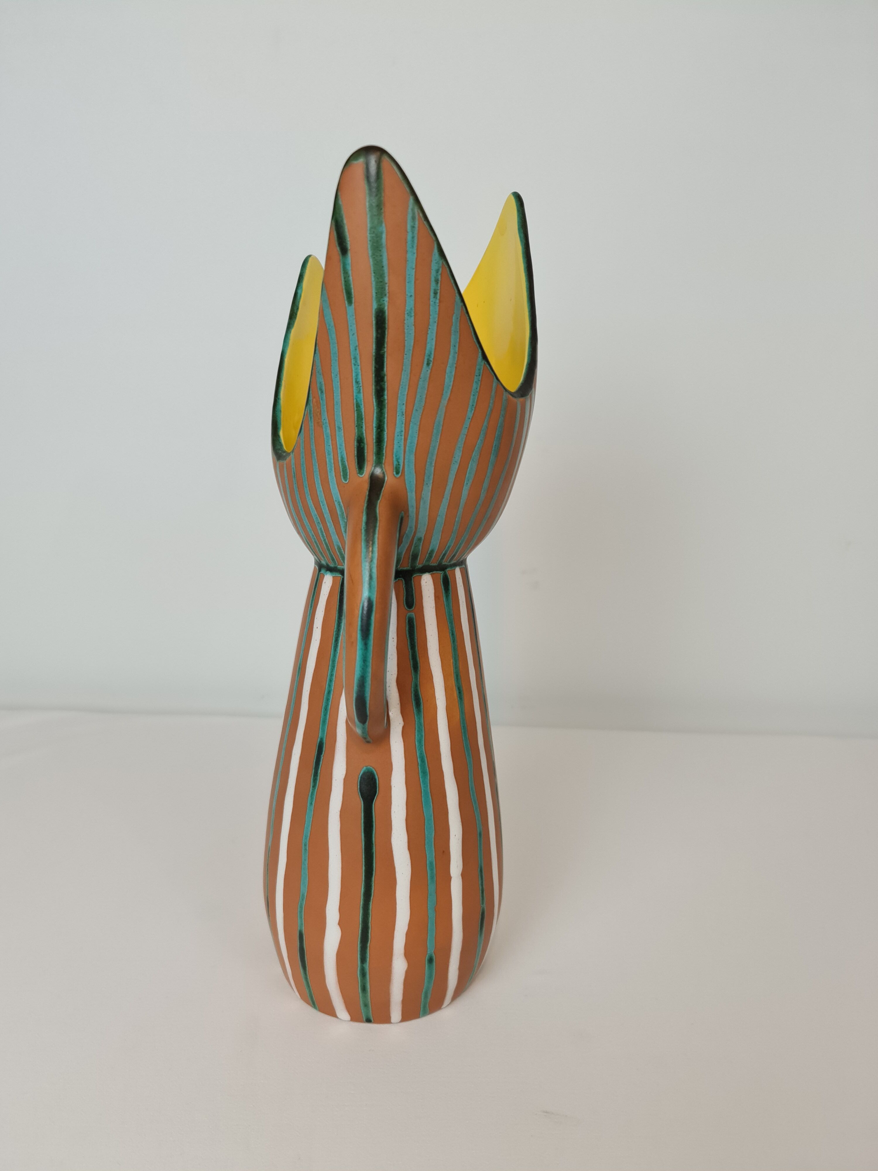 Gabriel Fourmaintraux 2-handle ceramic vase 1960