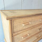 Commode en rotin